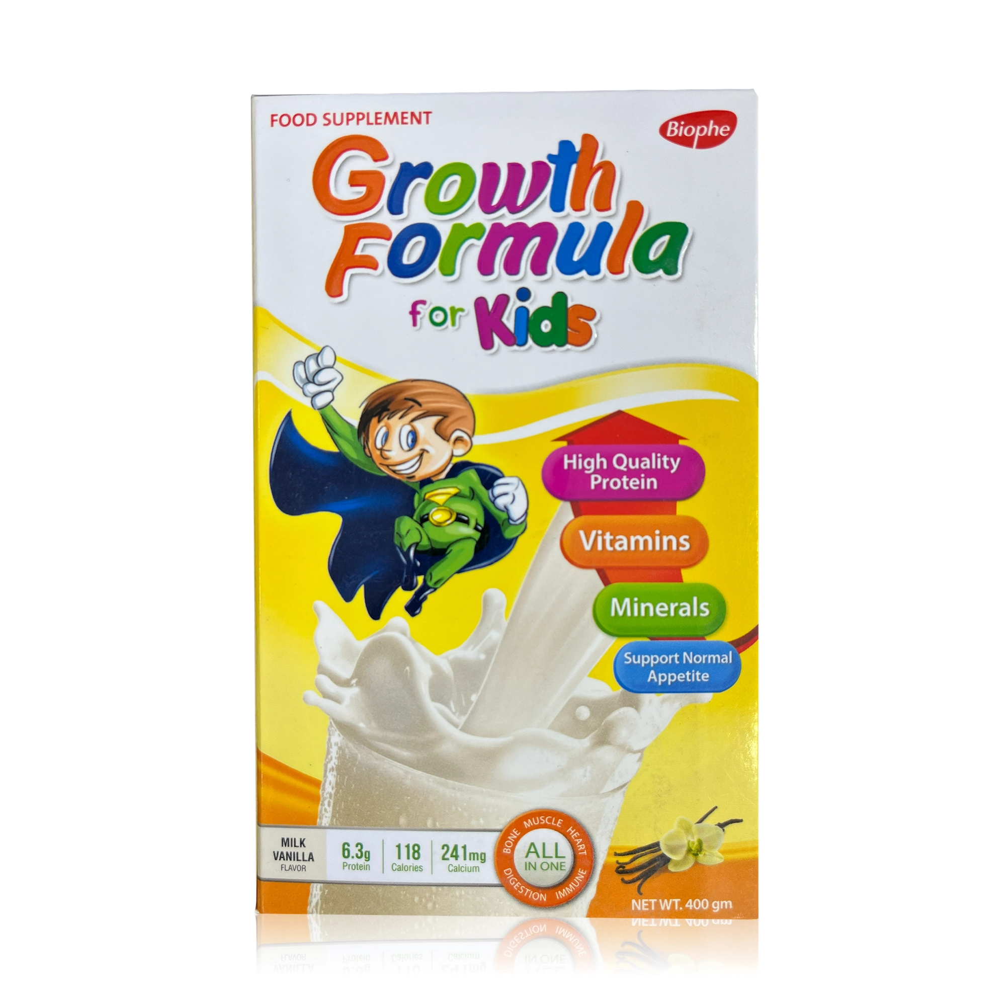 مكمل غذائي جروث فورميلا للأطفال بنكهة الفانيليا