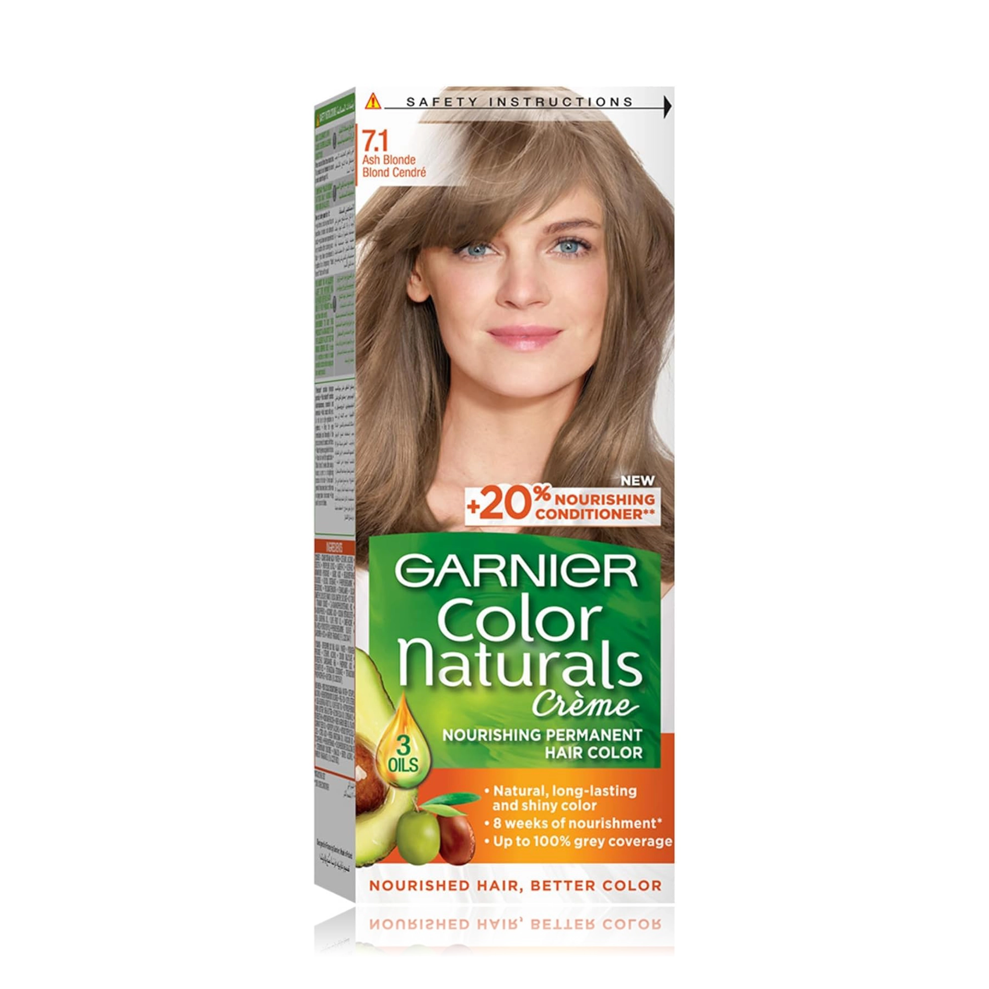 صبغة شعر - أشقر رمادي 7.1