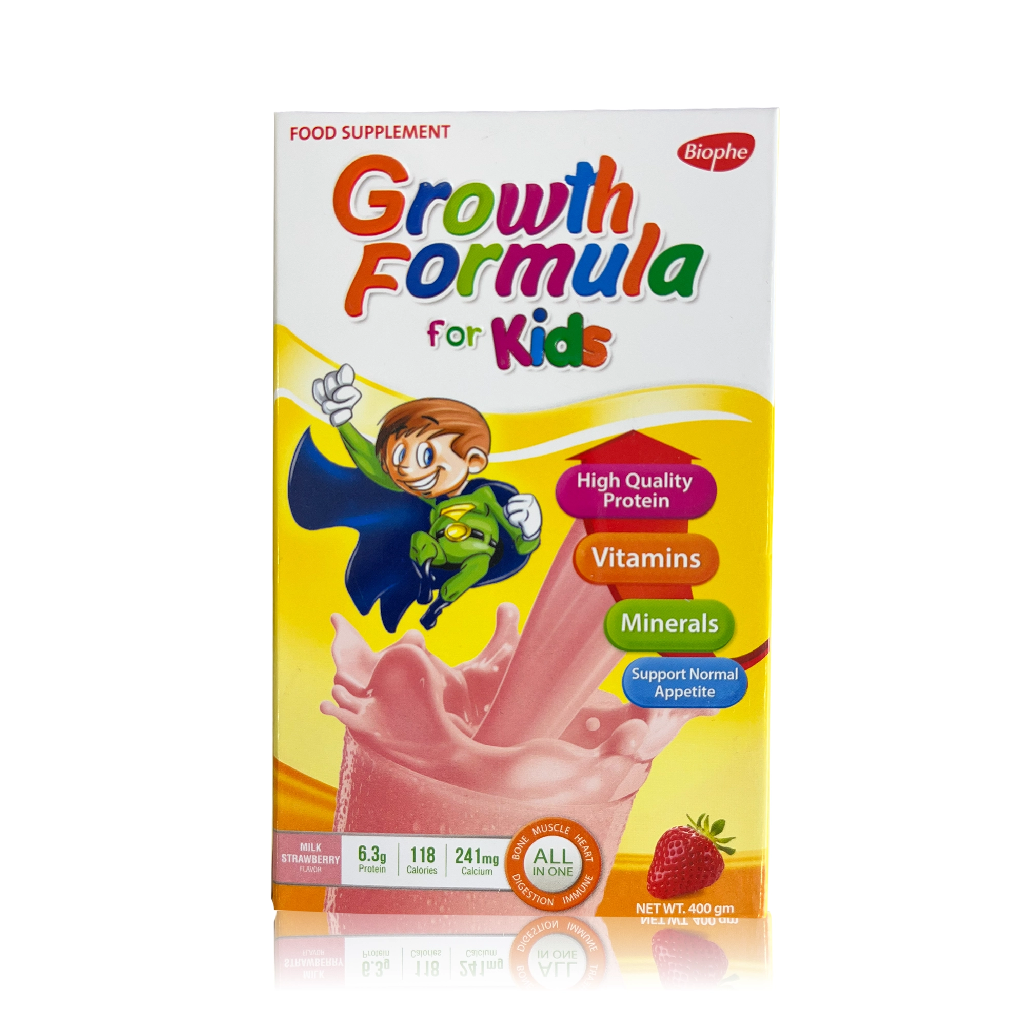 مكمل غذائي جروث فورميلا للأطفال بنكهة الفراولة